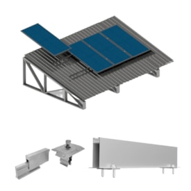 Minitrilho Alto Para Telhado Metálico 550mm Pratic Lite Romagnole - RSM-990X4