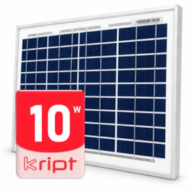 Painel Solar 10W Policristalino Kript - KRPF-10P