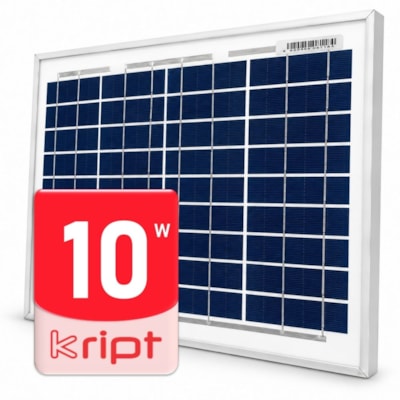 Painel Solar 10W Policristalino Kript - KRPF-10P