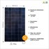 Painel Solar 280W policristalino Resun Solar - RS6C 280P