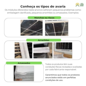 Segunda imagem do produto Painel Solar 330W Policristalino Znshine - ZXP6-H144 Outlet
