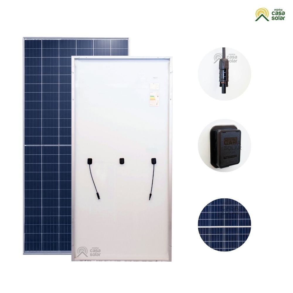 Painel Solar 340w Policristalino Half-Cell ZnShine (compatível
