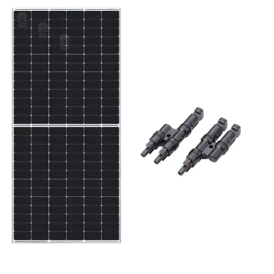 Painel Solar 450w Half-Cell Monocristalino Canadian Conector MC4y
