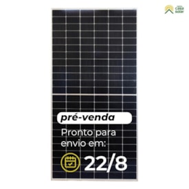 Painel Solar 555W Sunova Monocristalino Half-Cell (compatível 550w) - SS-555-72MDH