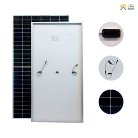 Segunda imagem do produto Painel Solar 560w Half-Cell Monocristalino Resun (compatível 550w) - RS8I-560M