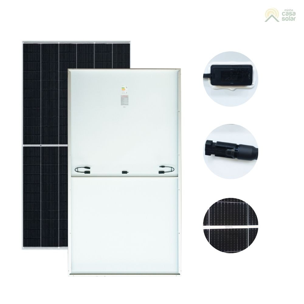 Painel Solar 670W Monocristalino Half-Cell Sunova - SS 670 66MDH