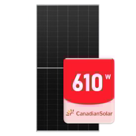 Segunda imagem do produto Painel Solar Canadian 610W Monocristalino Half-Cell Bifacial - CS6.2-66TB
