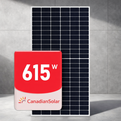 Painel Solar Canadian 615W Monocristalino Half-Cell Bifacial CS6.2-66TB