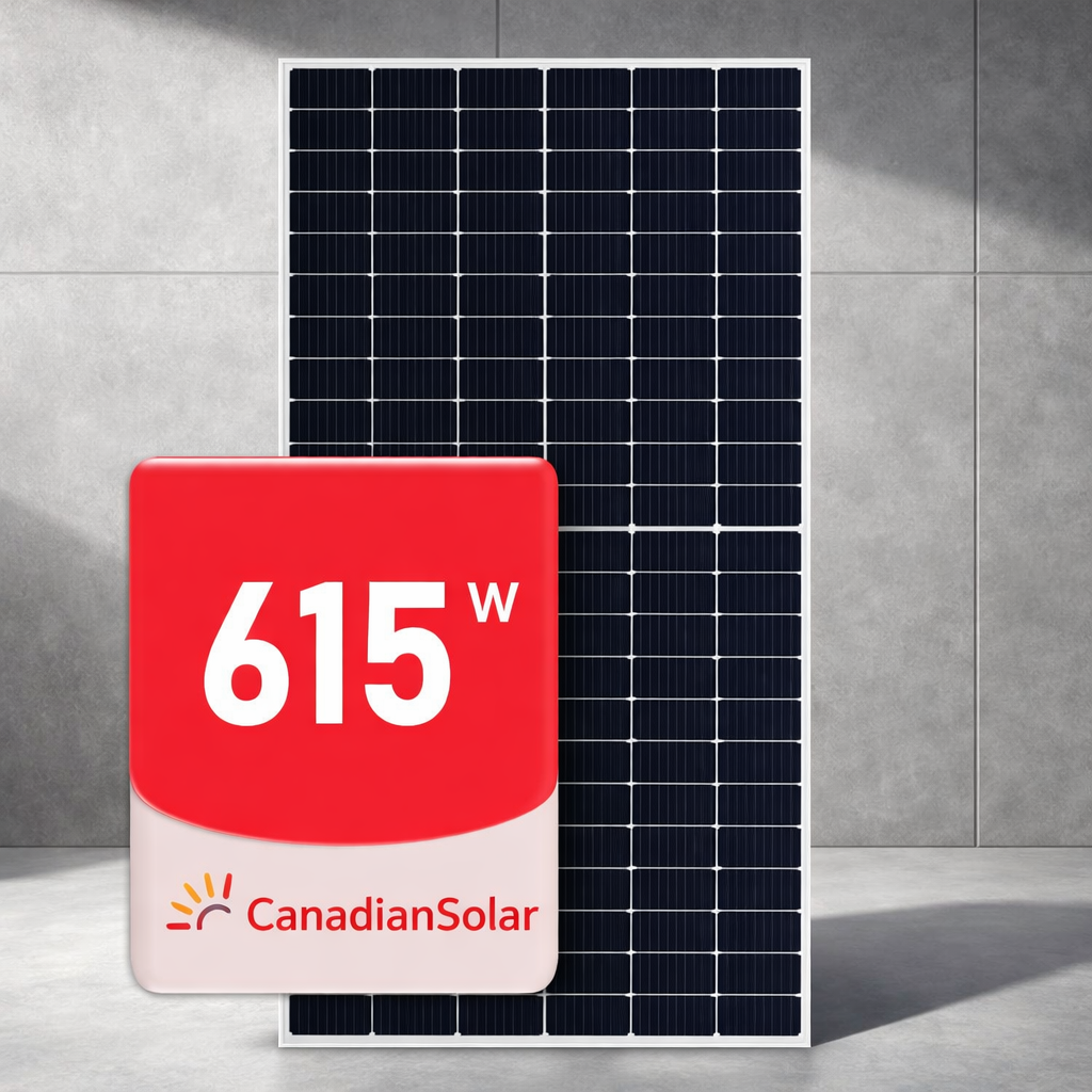 Painel Solar Canadian 615W Monocristalino Half-Cell Bifacial CS6.2