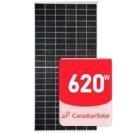Painel Solar Canadian 620W Monocristalino Half-Cell Bifacial CS6.2-66TB