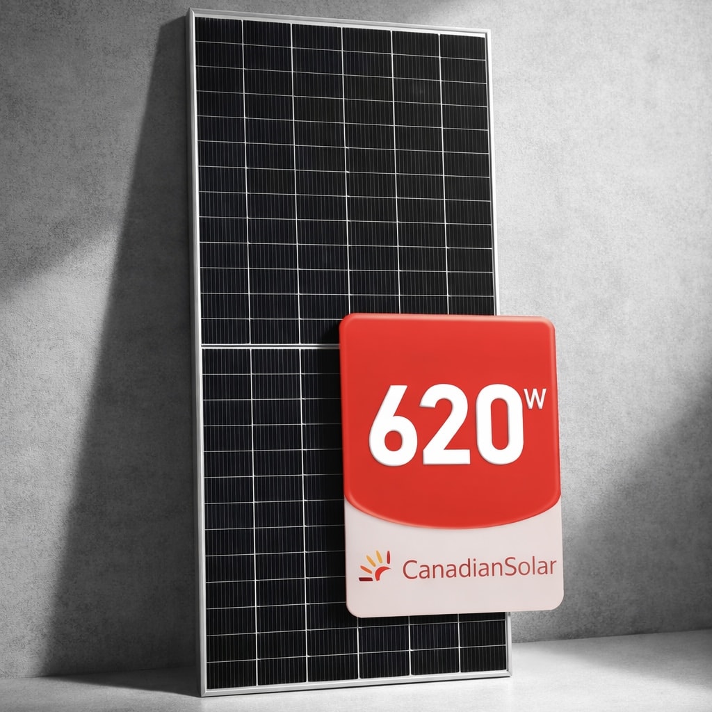 Painel Solar Canadian 620W Monocristalino Half-Cell Bifacial CS6.2