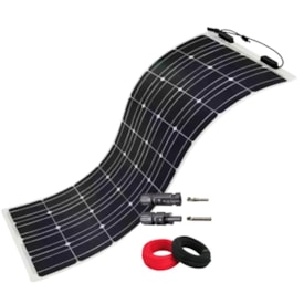 Painel Solar Flexível 250W com Conector MC4 e Cabos