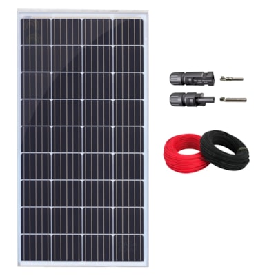 Painel Solar Monocristalino 155W Conector Mc4y Cabos