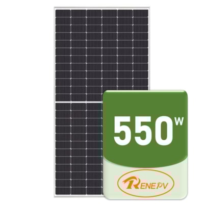 Segunda imagem do produto Painel Solar Monocristalino 550W Half-Cell Renepv - ZJNAC-550M