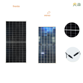 Segunda imagem do produto Painel Solar Monocristalino 585W Bifacial Half-Cell Osda - ODA585-144MHD