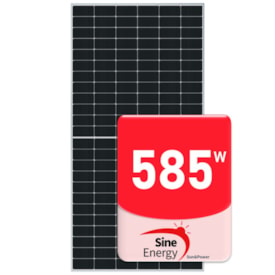 Painel Solar Monocristalino 585W Half-Cell Sine Energy SN585-144MT