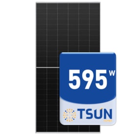 Painel Solar Monocristalino 595W Bifacial Tsun TS595S8E-144GANT