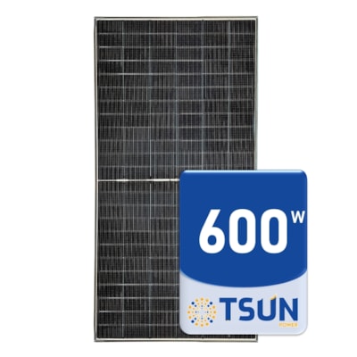 Painel Solar Monocristalino 600W Bifacial Tsun - RIO - 120BIF-2278