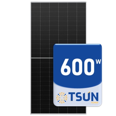 Segunda imagem do produto Painel Solar Monocristalino 600W Bifacial Tsun - TS600S8B-144GABT