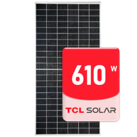 Segunda imagem do produto Painel Solar Monocristalino 610W Bifacial TCL Solar HSM-ND66-GR610