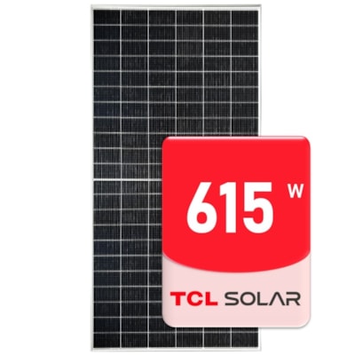 Segunda imagem do produto Painel Solar Monocristalino 615W Bifacial TCL Solar HSM-ND66-GR615