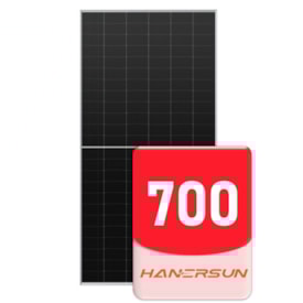 Segunda imagem do produto Painel Solar Monocristalino 700W Bifacial HJT Hannersun HN21H-66HT