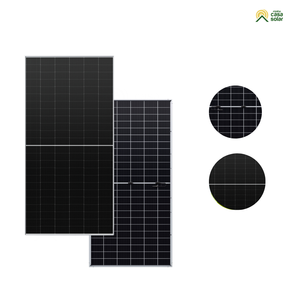 Painel Solar Monocristalino 700W Bifacial HJT RenePV - ZY700G12HNHB