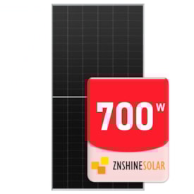 Painel Solar Monocristalino 700W Half-Cell Bifacial Znshine ZX700S