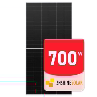 Painel Solar Monocristalino 700W Half-Cell Bifacial Znshine ZX700S