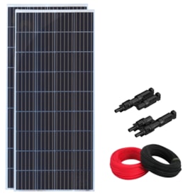 Painel Solar Policristalino 300W Conector Mc4y Cabos