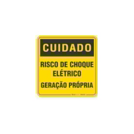Placa De Advertencia Geração Propria Sun21 - Plaadv