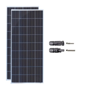 Placa Solar 300W Policristalino Resun e Conector MC4