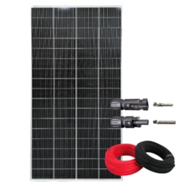 Placa Solar Monocristalino 340W com Conector MC4 e Cabos