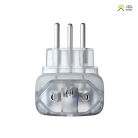 Segunda imagem do produto Protetor contra surtos (DPS) 10A 127/220V 3 Pinos Transparente - Clamper