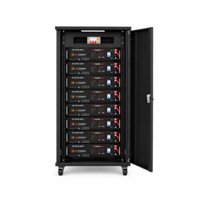 Segunda imagem do produto Rack Até 8 Baterias de Lítio 4,8kW 36U Getpower RACK LV 8