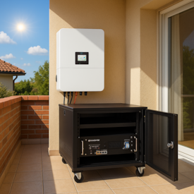 Segunda imagem do produto Rack para 1 Bateria de Litio 4,8kW 8U Getpower GP Rack LV1