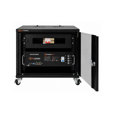 Segunda imagem do produto Rack para 1 Bateria de Litio 4,8kW 8U Getpower GP Rack LV1