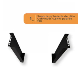Segunda imagem do produto Suporte de Fixação para Bateria de Litio 100A 3U Getpower