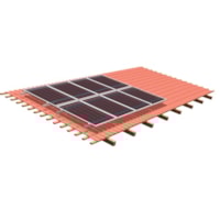Suporte Painel Solar 4 Módulos de 240W a 365W Telha Cerâmica RS224 Suporte Painel Solar 4 Módulos de 240W a 365W Telha Cerâmica RS224