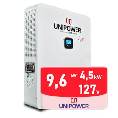 Segunda imagem do produto Unipower Slim All In One 4,5KW 48V/127V Monofásico Litio 200A - U HOME4.5K9600