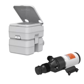 Vaso Sanitário Químico Portátil C/ Bomba Maceradora 12V 45LPM