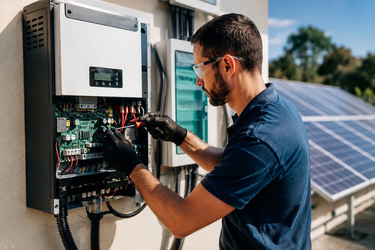 Atendimento técnico e manutenção de equipamentos solares